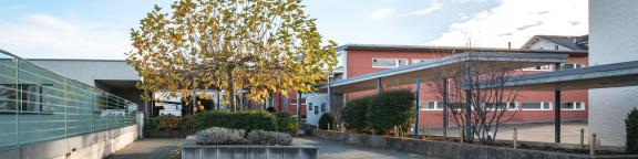 Aussenansicht Passarelle Schulcampus