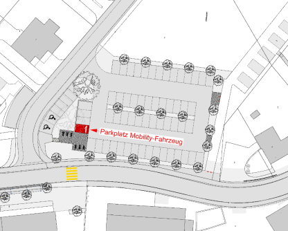 Plan Standort Mobilitiy-Fahrzeug